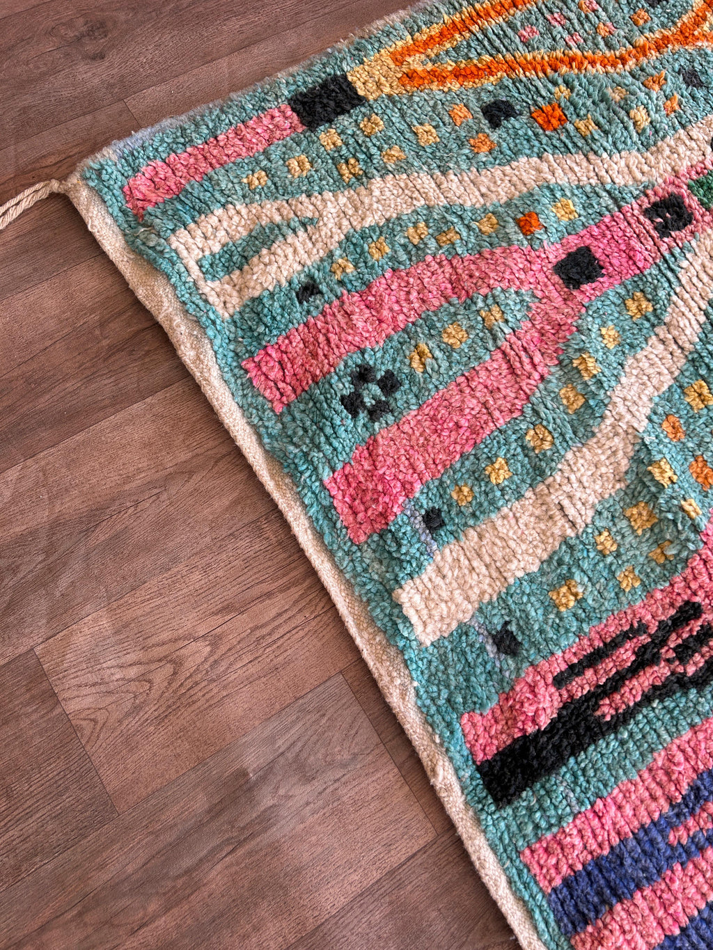 Handmade Moroccan Wool Rug .Kitchen Runner Rug,Gorgeous Beni Ourain Rug,Custom Moroccan Rug.