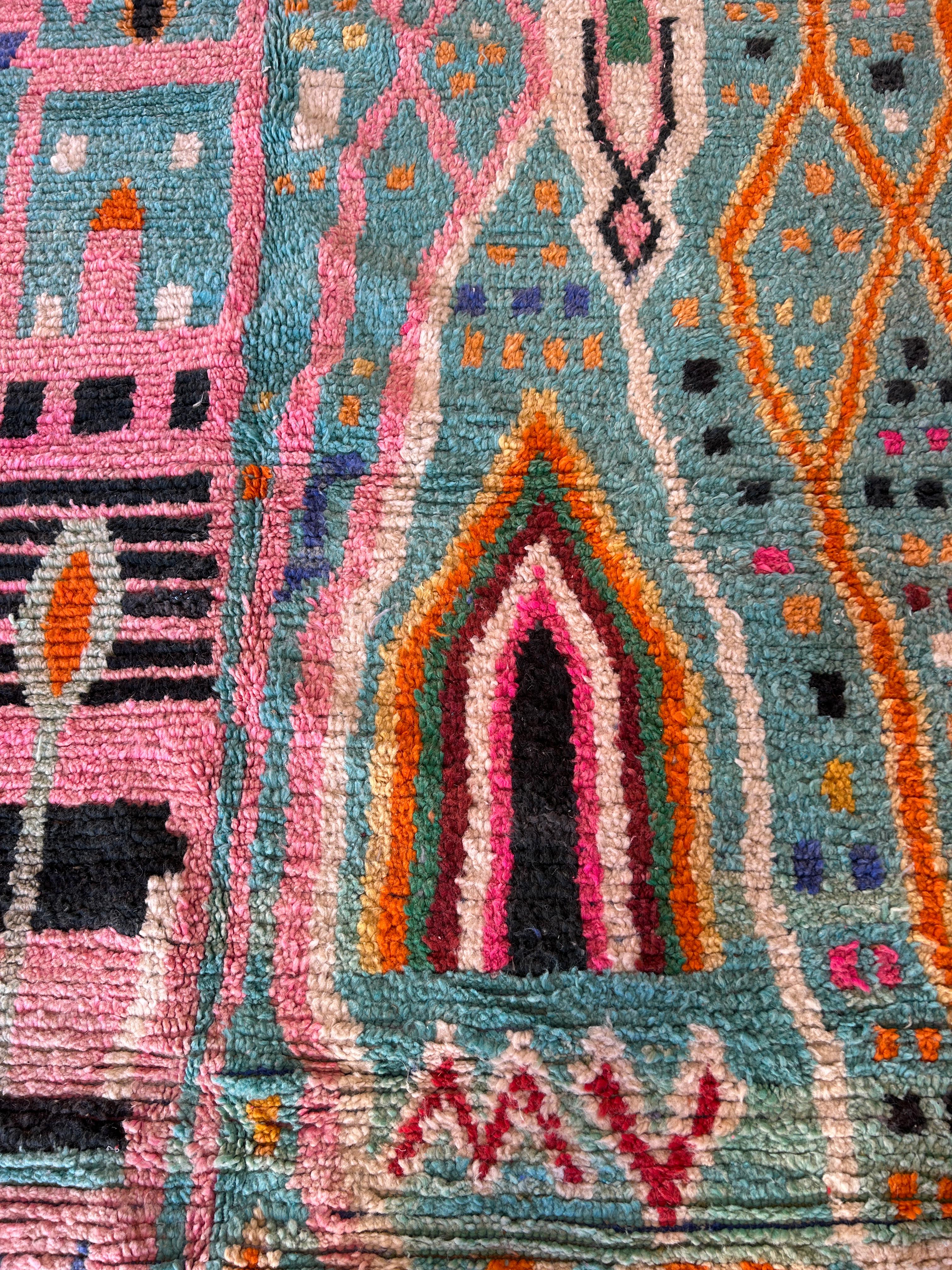 Handmade Moroccan Wool Rug .Kitchen Runner Rug,Gorgeous Beni Ourain Rug,Custom Moroccan Rug.