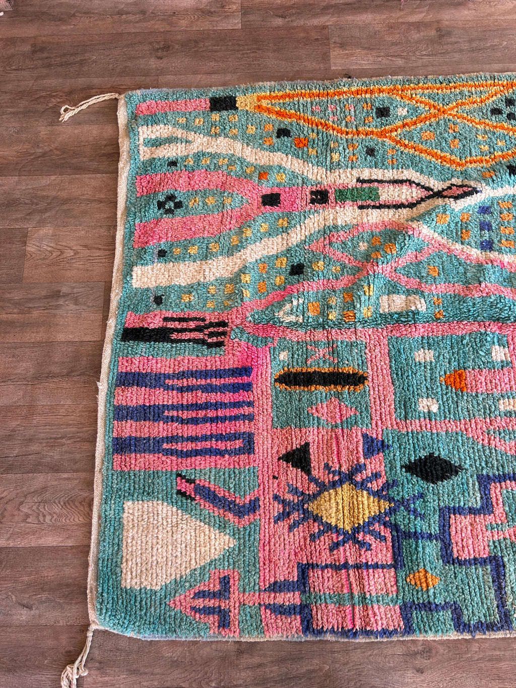 Handmade Moroccan Wool Rug .Kitchen Runner Rug,Gorgeous Beni Ourain Rug,Custom Moroccan Rug.