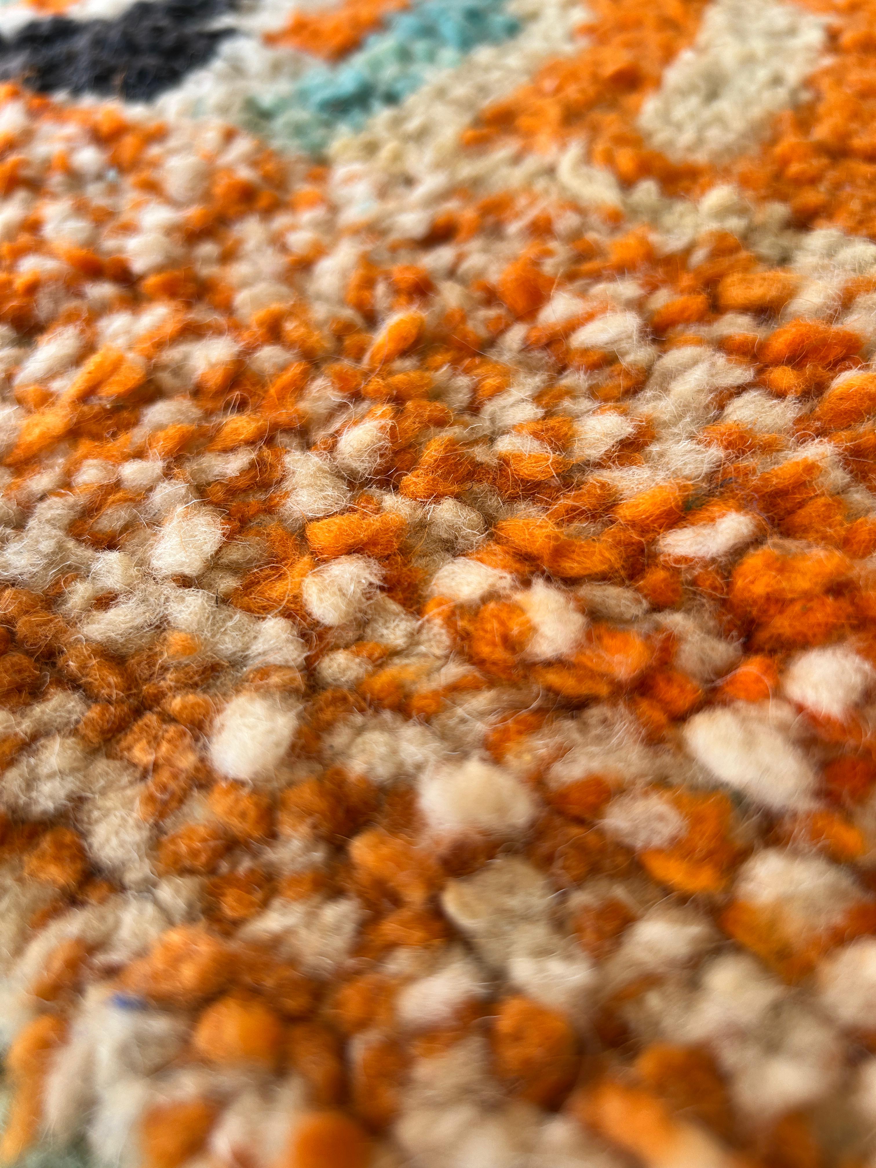 Handmade Moroccan Wool Rug .Kitchen Runner Rug,Gorgeous Beni Ourain Rug,Custom Moroccan Rug.