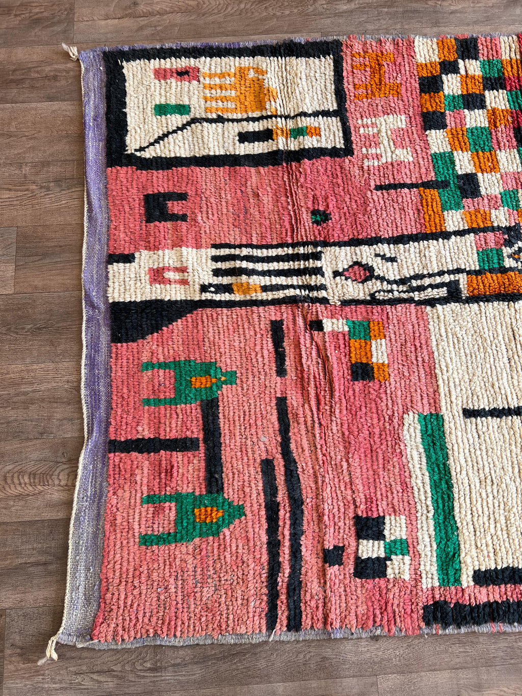 Handmade Moroccan Wool Rug .Kitchen Runner Rug,Gorgeous Beni Ourain Rug,Custom Moroccan Rug,Tribal berber Rug