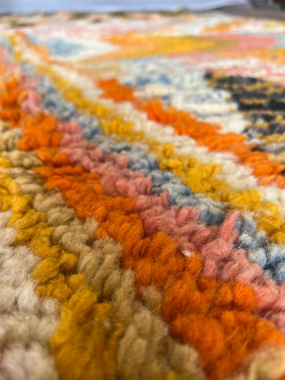 Handmade Moroccan Wool Rug .Kitchen Runner Rug,Gorgeous Beni Ourain Rug,Custom Moroccan Rug