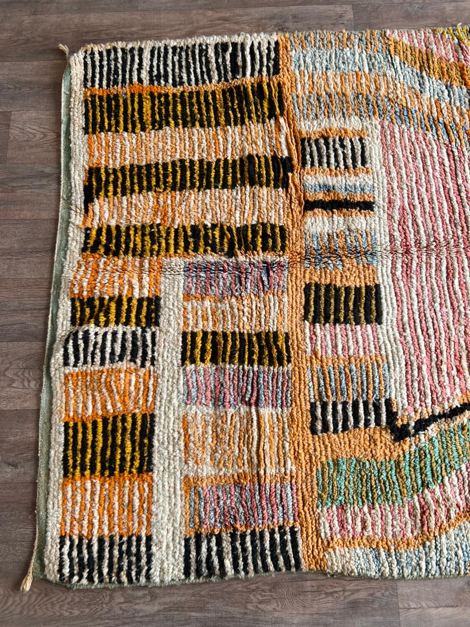 Handmade Moroccan Wool Rug .Kitchen Runner Rug,Gorgeous Beni Ourain Rug,Custom Moroccan Rug