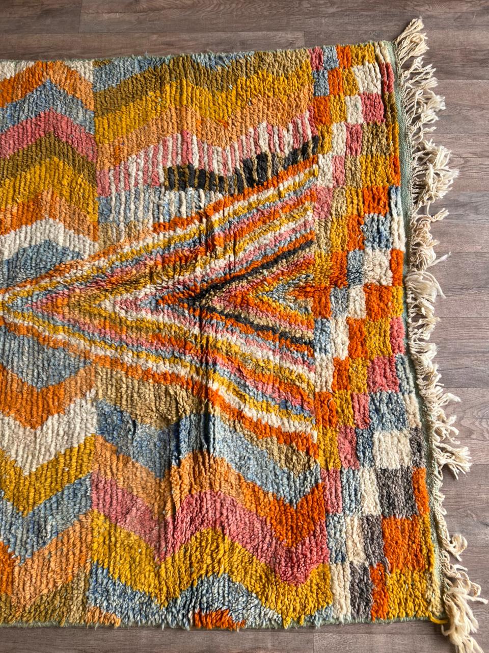 Handmade Moroccan Wool Rug .Kitchen Runner Rug,Gorgeous Beni Ourain Rug,Custom Moroccan Rug