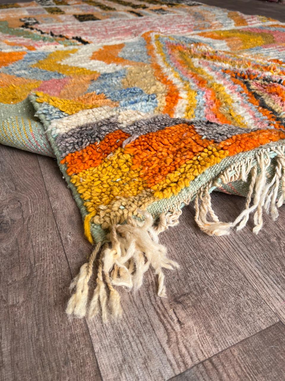 Handmade Moroccan Wool Rug .Kitchen Runner Rug,Gorgeous Beni Ourain Rug,Custom Moroccan Rug