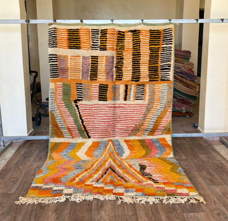 Handmade Moroccan Wool Rug .Kitchen Runner Rug,Gorgeous Beni Ourain Rug,Custom Moroccan Rug