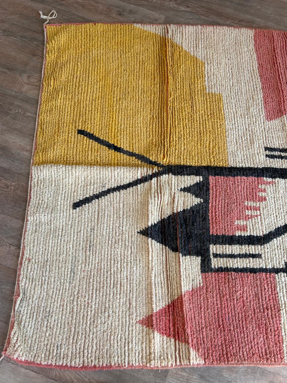 Handmade Rug.large Moroccan Rug, Vibrant Boujaad Rug, Azilal rug, Bright Colored Rug, Abstract Carpet, Bohemian Rug, Tapis Marocain